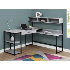 Monarch Computer desk - / black metal corner -