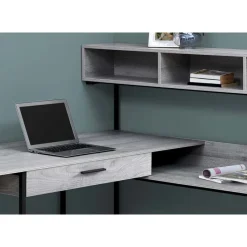 Monarch Computer desk - / black metal corner -