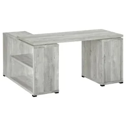 Monarch Computer desk - reclaimed wood l/r facing corner -