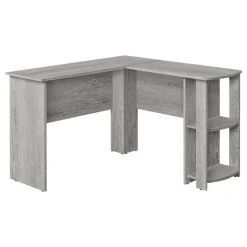 Monarch Computer desk - industrial l-shaped corner/2 shelves -