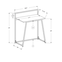 Monarch Computer desk - juvenile / small writing or laptop table / modern style - 30