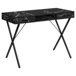 Monarch Computer desk - 42"l / marble / metal -