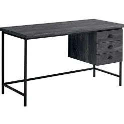 Monarch Computer desk - 55"l / reclaimed wood / metal -