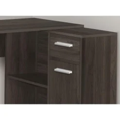 Monarch Computer desk - 46"l / brown / storage cabinet -