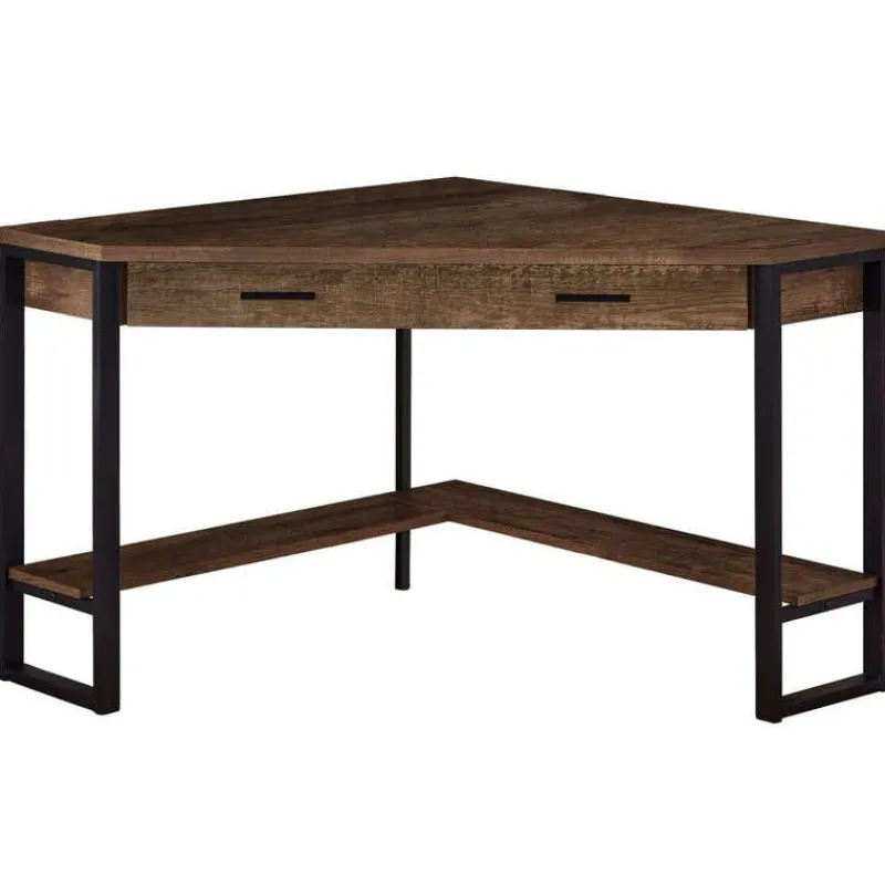 Monarch Computer desk - 42"l / reclaimed wood corner -