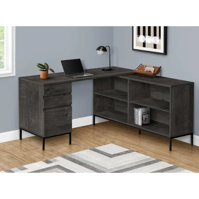 Monarch Computer desk - 60"l / l-shaped corner -