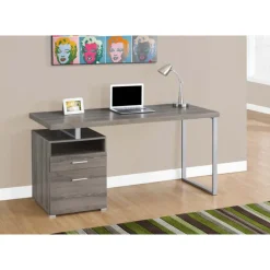 Monarch Computer desk - 60"l / / silver metal -