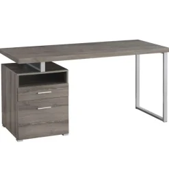 Monarch Computer desk - 60"l / / silver metal -