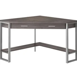 Monarch Computer desk - 42"l / corner / silver metal -