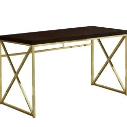 Monarch Computer desk - 48"l / / gold metal -
