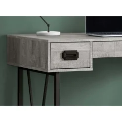 Monarch Computer desk - 48"l / reclaimed wood / black metal -