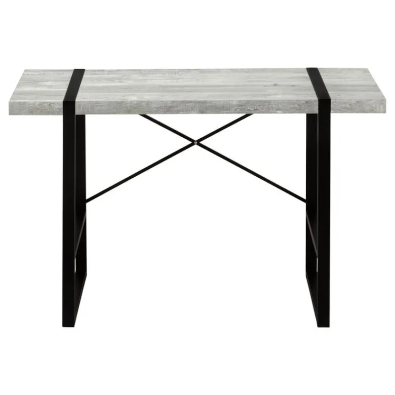 Monarch Computer desk - 48"l / reclaimed wood / black metal -