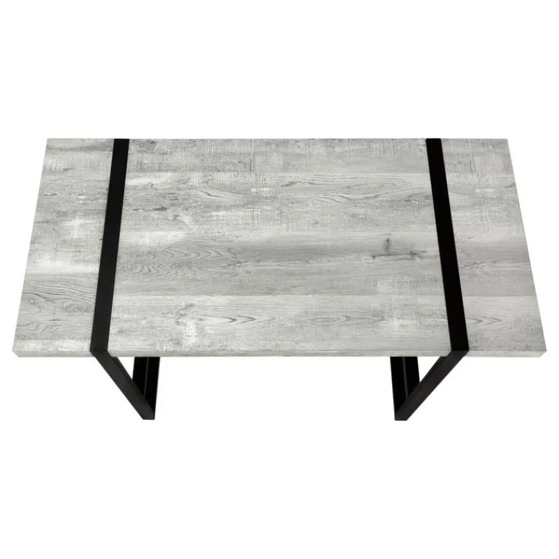 Monarch Computer desk - 48"l / reclaimed wood / black metal -