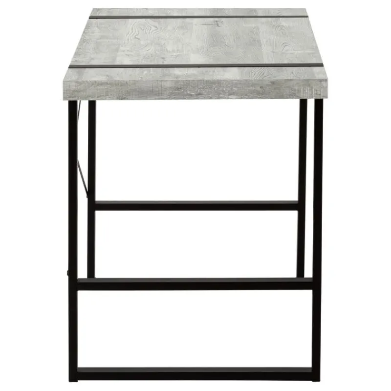 Monarch Computer desk - 48"l / reclaimed wood / black metal -
