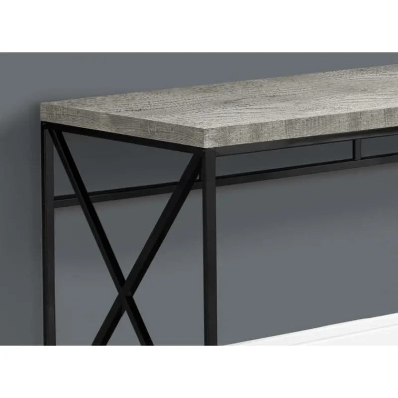 Monarch Computer desk - 48"l / reclaimed wood / black metal -