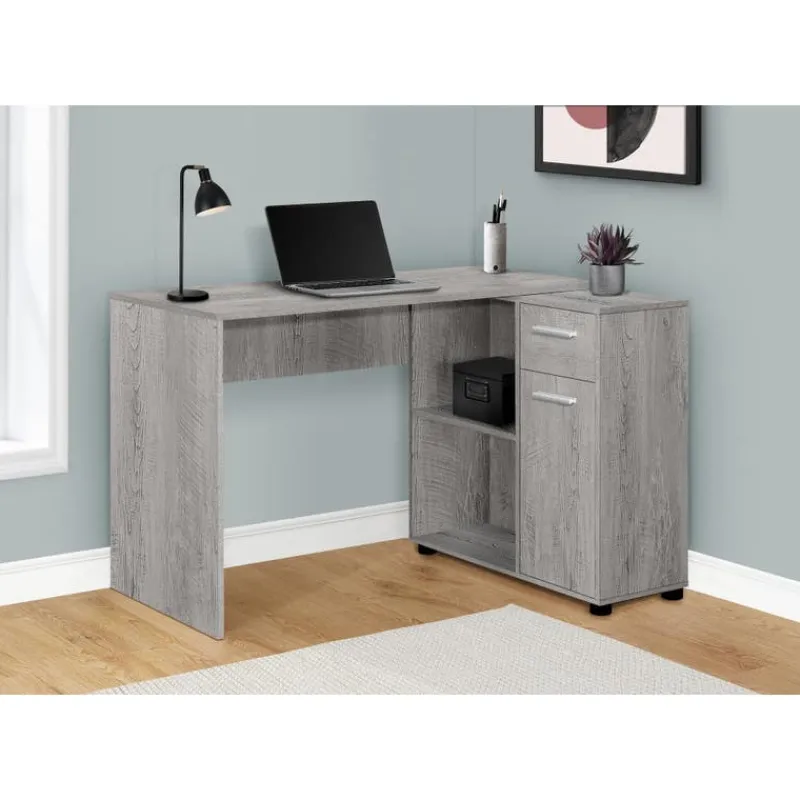 Monarch Computer desk - 46"l / industrial / storage cabinet -
