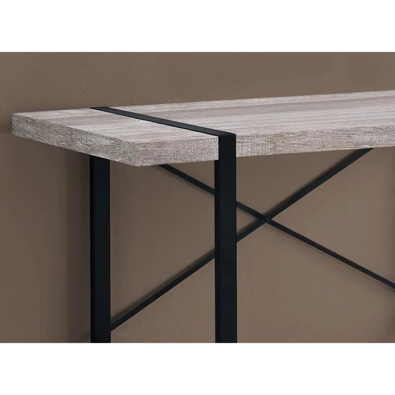 Monarch Computer desk - 48"l / reclaimed wood / black metal -