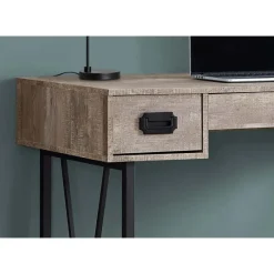 Monarch Computer desk - 48"l / reclaimed wood / black metal -