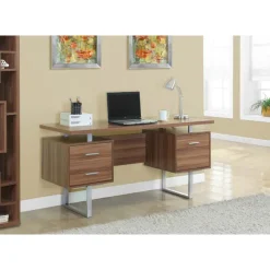 Monarch Computer desk - 60"l / / silver metal -