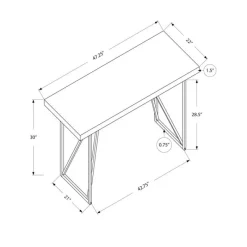 Monarch Computer desk - 48"l / / silver metal -
