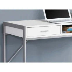 Monarch Computer desk - 48"l / / silver metal -
