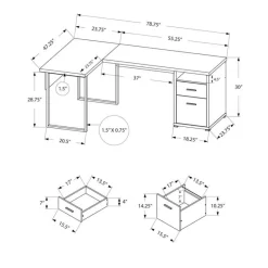 Monarch Computer desk - 80