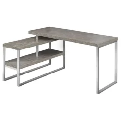 Monarch Computer desk - l-shaped / corner / 2 open shelves / 60