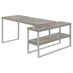 Monarch Computer desk - l-shaped / corner / 2 open shelves / 60