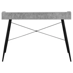 Monarch Computer desk - small hutch / 2 storage cubbies / 1 shelf - 48"l - stone -
