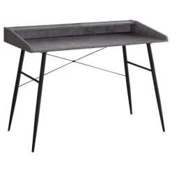 Monarch Computer desk - small hutch / 2 storage cubbies / 1 shelf - 48