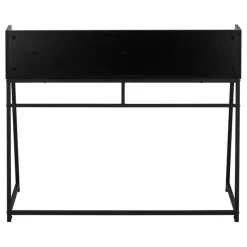 Monarch Computer desk - small hutch / 1 shelf / trapezoid-shaped legs - 48