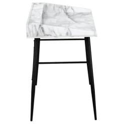 Monarch Computer desk - small hutch / 2 storage cubbies / 1 shelf - 48