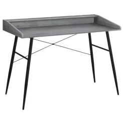 Monarch Computer desk - small hutch / 2 storage cubbies / 1 shelf - 48
