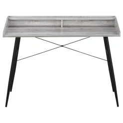 Monarch Computer desk - small hutch / 2 storage cubbies / 1 shelf - 48