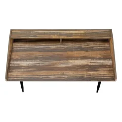 Monarch Computer desk - small hutch / 2 storage cubbies / 1 shelf - 48
