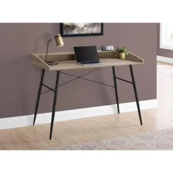 Monarch Computer desk - small hutch / 2 storage cubbies / 1 shelf - 48"l - -