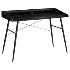 Monarch Computer desk - small hutch / 2 storage cubbies / 1 shelf - 48