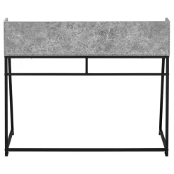 Monarch Computer desk - small hutch / 1 shelf / trapezoid-shaped legs - 48