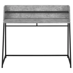 Monarch Computer desk - small hutch / 1 shelf / trapezoid-shaped legs - 48