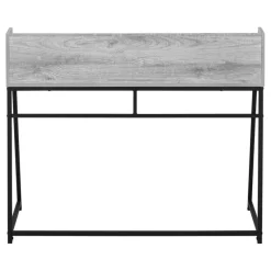 Monarch Computer desk - small hutch / 1 shelf / trapezoid-shaped legs - 48