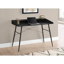 Monarch Computer desk - small hutch / 2 storage cubbies / 1 shelf - 48