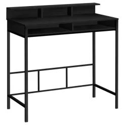 Monarch Computer desk - standing height / hutch / 2 open shelves - 48