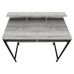 Monarch Computer desk - standing height / hutch / 2 open shelves - 48