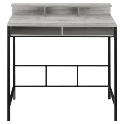 Monarch Computer desk - standing height / hutch / 2 open shelves - 48