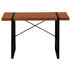 Monarch Computer desk - thick-panel desktop / inset metal legs - 48"l - wood-l -
