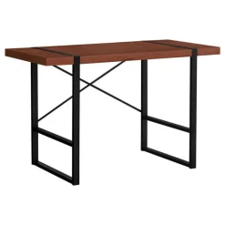 Monarch Computer desk - thick-panel desktop / inset metal legs - 48
