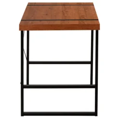 Monarch Computer desk - thick-panel desktop / inset metal legs - 48