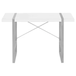 Monarch Computer desk - thick-panel desktop / inset metal legs - 48