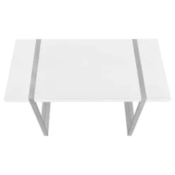 Monarch Computer desk - thick-panel desktop / inset metal legs - 48