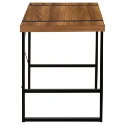 Monarch Computer desk - thick-panel desktop / inset metal legs - 48"l - wood-l -